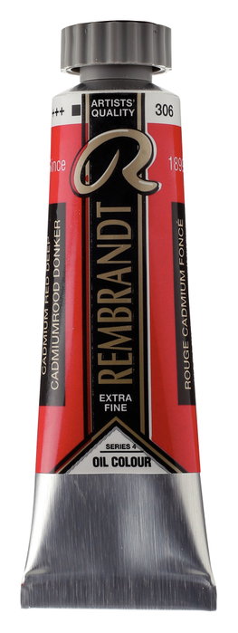 Rembrandt Peinture à l'Huile Tube 15 ml Rouge Cadmium Foncé 306 Rembrandt Peinture à l'Huile Tube 15 ml Rouge Cadmium Foncé 306