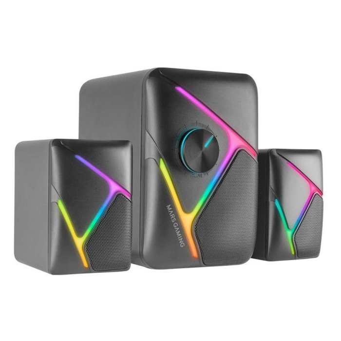 Mars Gaming MS-H21 Haut-parleurs Gaming 2.1 Noir Mars Gaming MS-H21 Haut-parleurs Gaming 2.1 Noir