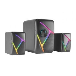 Mars Gaming MS-H21 - Enceintes PC 2.1, 35W, Subwoofer, RGB, Noir