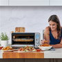 Sage SOV860BSS4EEU1 Four Multifonction et Friteuse à Air Smart avec Technologie Element iQ™, 10 Fonctions (Toast, Cuisson Lente, Pizza), Intérieur Éclairé, Super Convection