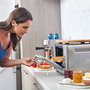 Sage SOV860BSS4EEU1 Four Multifonction et Friteuse à Air Smart avec Technologie Element iQ™, 10 Fonctions (Toast, Cuisson Lente, Pizza), Intérieur Éclairé, Super Convection