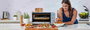Sage SOV860BSS4EEU1 Four Multifonction et Friteuse à Air Smart avec Technologie Element iQ™, 10 Fonctions (Toast, Cuisson Lente, Pizza), Intérieur Éclairé, Super Convection