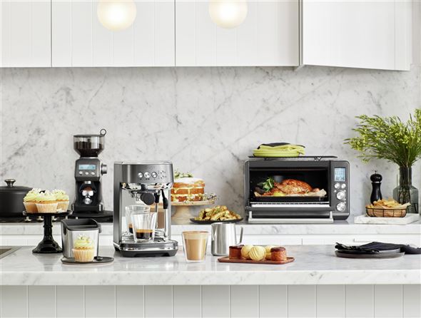 Sage SOV860BSS4EEU1 Four Multifonction et Friteuse à Air Smart avec Technologie Element iQ™, 10 Fonctions (Toast, Cuisson Lente, Pizza), Intérieur Éclairé, Super Convection