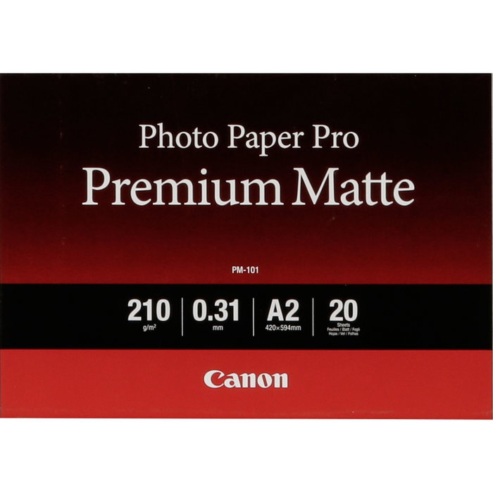 Canon PM-101 Pro Premium Mate A2, 20 feuilles, 210g Canon PM-101 Pro Premium Mate A2, 20 feuilles, 210g
