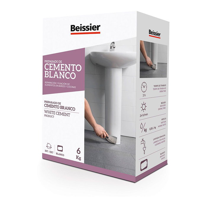Ciment Beissier 70163-001 Blanc 6 Kg Ciment Beissier 70163-001 Blanc 6 Kg
