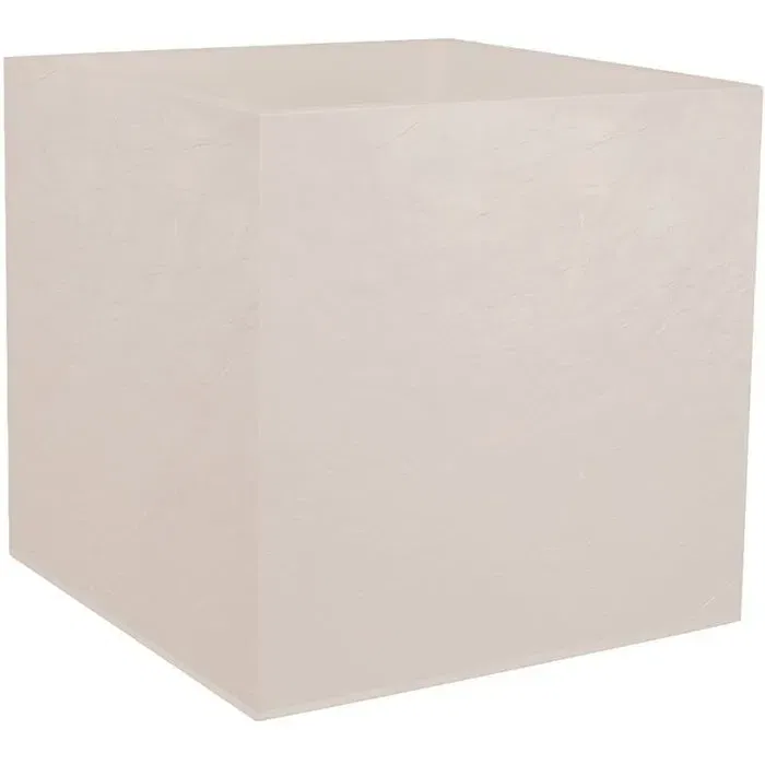 Eda - Volcania - Pot de fleurs carré 50 cm - 57 L - Décor pierre - Intérieur/Extérieur - 49,5 x 49,5 x H 49,5 cm - Beige calcaire Eda - Volcania - Pot de fleurs carré 50 cm - 57 L - Décor pierre - Intérieur/Extérieur - 49,5 x 49,5 x H 49,5 cm - Beige calcaire