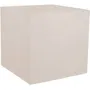 Eda - Volcania - Pot de fleurs carré 50 cm - 57 L - Décor pierre - Intérieur/Extérieur - 49,5 x 49,5 x H 49,5 cm - Beige calcaire