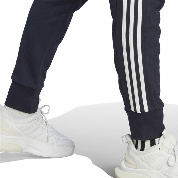 Pantalon de sport long Adidas M 3S Ft Tc Noir Bleu foncé Homme