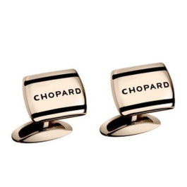 CHOPARD Boutons de manchette Il Classico en acier or rose
