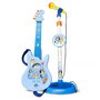Reig Guitare et Microphone avec Pied extensible Bleu 60x30x17 cm, Jouet musical pour enfant, Version Espagnole