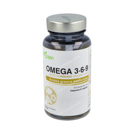 B.GREEN Omega 3-6-9 + Vitamine E 48 capsules complément alimentaire acides gras EPA DHA GLA