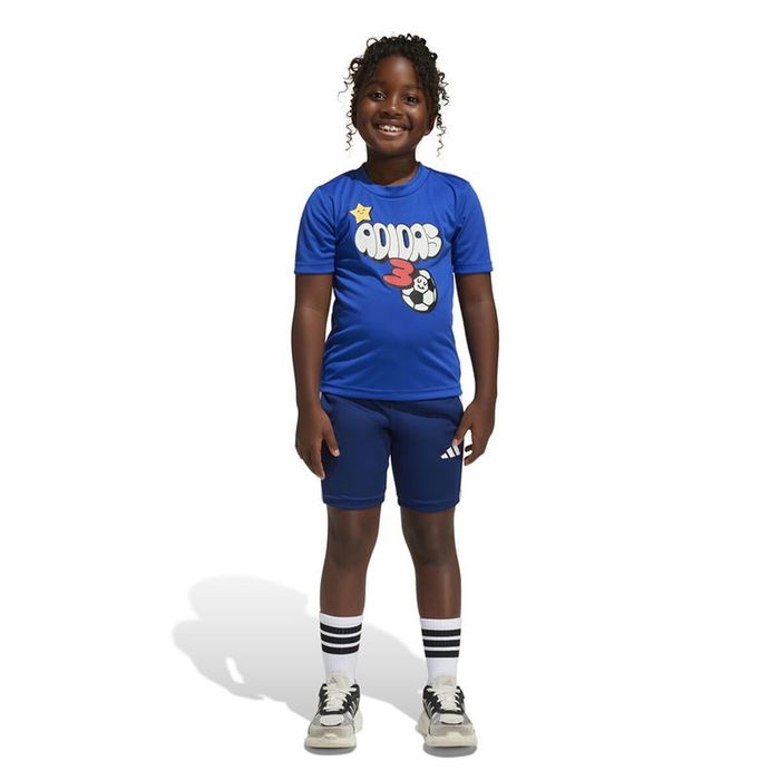 Ensemble de Sport pour Enfants Adidas LK Training-Essentials Fun Bleu 2 Pièces 13-14 Ans