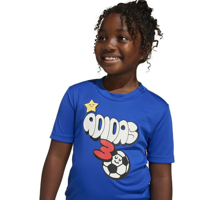 Ensemble de Sport pour Enfants Adidas LK Training-Essentials Fun Bleu 2 Pièces 13-14 Ans