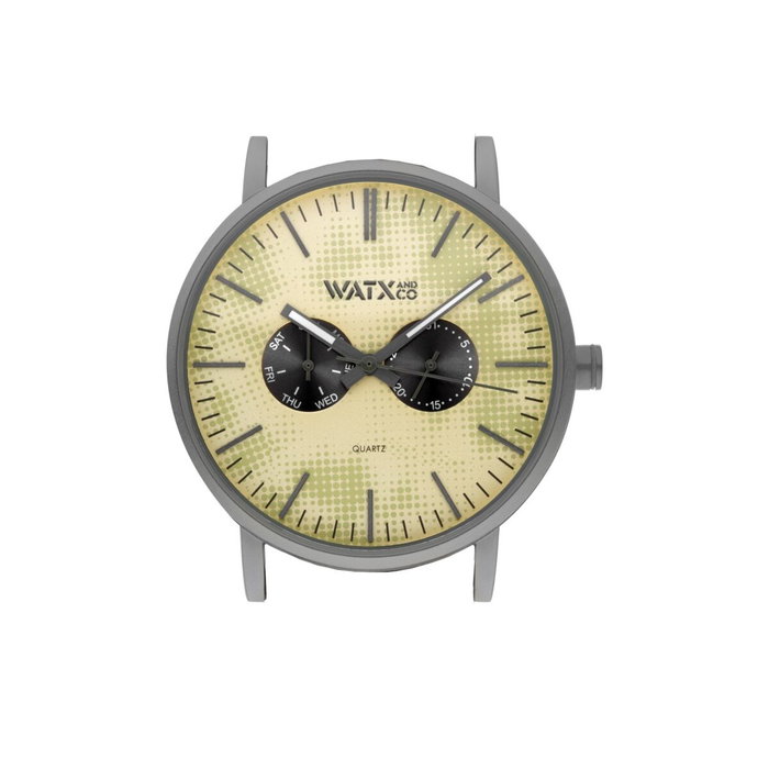 Montre Unisexe Watx & Colors WXCA2724 Jaune Gris (Ø 44 mm) Montre Unisexe Watx & Colors WXCA2724 Jaune Gris (Ø 44 mm)