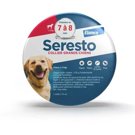 Seresto Collier Anti-Puces et Anti-Tiques pour Chien de plus de 8kg