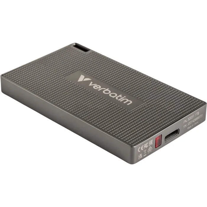 Verbatim Disque SSD externe Metal Mini 512 Go - Format compact compatible Windows et Mac