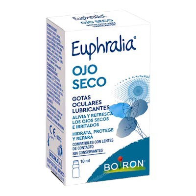 Boiron Euphralia, collyre homéopathique pour les yeux secs, flacon de 10 ml Boiron Euphralia, collyre homéopathique pour les yeux secs, flacon de 10 ml