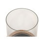 Bougeoir Home ESPRIT Marron Naturel Verre Corde Bois de manguier
