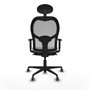 Piqueras y Crespo Chaise de Bureau Jorquera 1D036G1 Gris clair