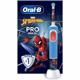 Oral-B Pro Kids3+ Spiderman Brosse à dents électrique enfant, Bleu