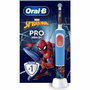 Oral-B Pro Kids3+ Spiderman Brosse à dents électrique enfant, Bleu