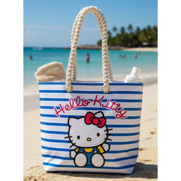 SANRIO Sac de plage Hello Kitty - Dimensions : 52x37x17 cm - Nylon