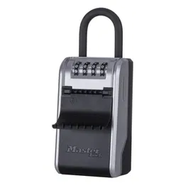 Master Lock 5480EURD Boîte à clés et coffre-fort portable Select Access, coffre de sécurité à combinaison 4 chiffres, anse amovible, résiste aux intempéries