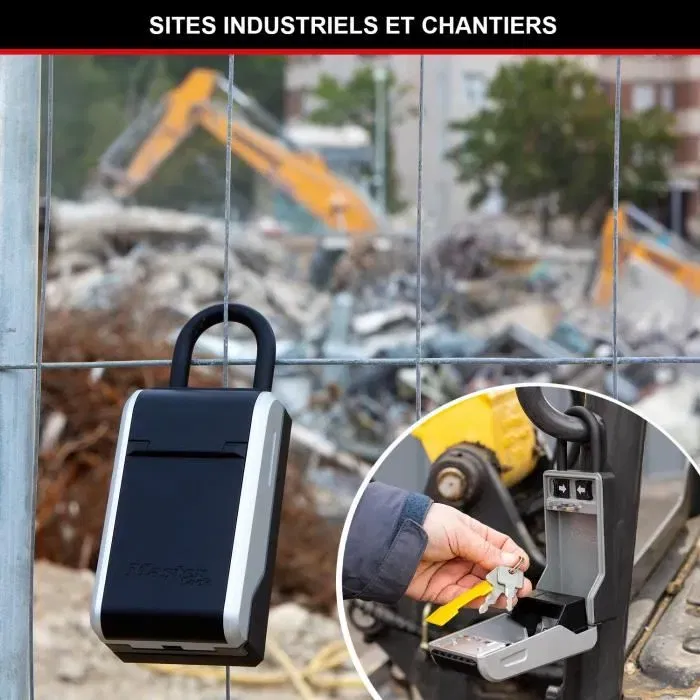Master Lock 5480EURD Boîte à clés et coffre-fort portable Select Access, coffre de sécurité à combinaison 4 chiffres, anse amovible, résiste aux intempéries Master Lock 5480EURD Boîte à clés et coffre-fort portable Select Access, coffre de sécurité à combinaison 4 chiffres, anse amovible, résiste aux intempéries