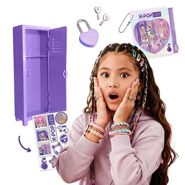 Imc Toys Casier K Pop Idol Locker 21x10x5,5 cm - Jeu de rôle avec photocard, porte-clés et stickers Imc Toys Casier K Pop Idol Locker 21x10x5,5 cm - Jeu de rôle avec photocard, porte-clés et stickers