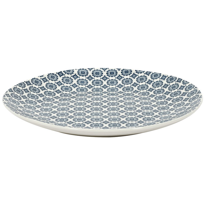 Home Deco Factory Plat Cottage Bleu 25 cm