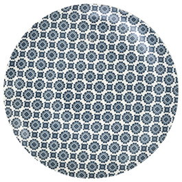 Home Deco Factory Plat Cottage Bleu 25 cm