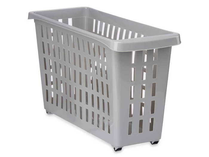 Kipit Organisateur en Plastique Gris avec Roulettes 17.5x26x46 cm (Set de 12) Kipit Organisateur en Plastique Gris avec Roulettes 17.5x26x46 cm (Set de 12)