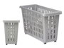 Kipit Organisateur en Plastique Gris avec Roulettes 17.5x26x46 cm (Set de 12)