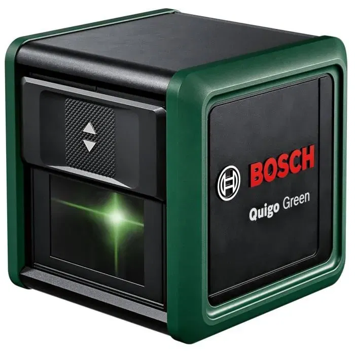 Bosch Quigo Green Set - Niveau laser vert avec portée de 8 mètres, outil de mesure précis Bosch Quigo Green Set - Niveau laser vert avec portée de 8 mètres, outil de mesure précis