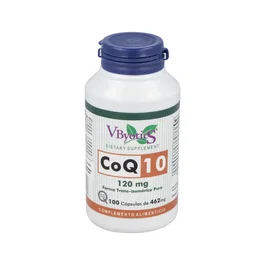VBYOTICS Coenzyme Q10 120 mg, 100 gélules - Complément alimentaire antioxydant