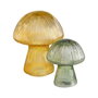 Figurine Décorative Jaune Champignon 17 x 17 x 20 cm