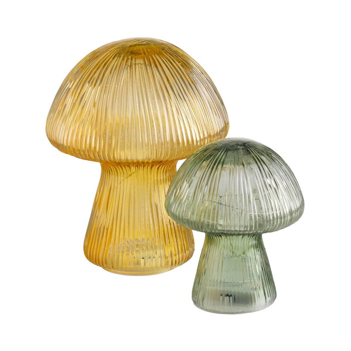 Figurine Décorative Jaune Champignon 17 x 17 x 20 cm