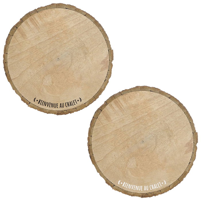 Home Deco Factory Sous-plat individuel en bois 30 cm