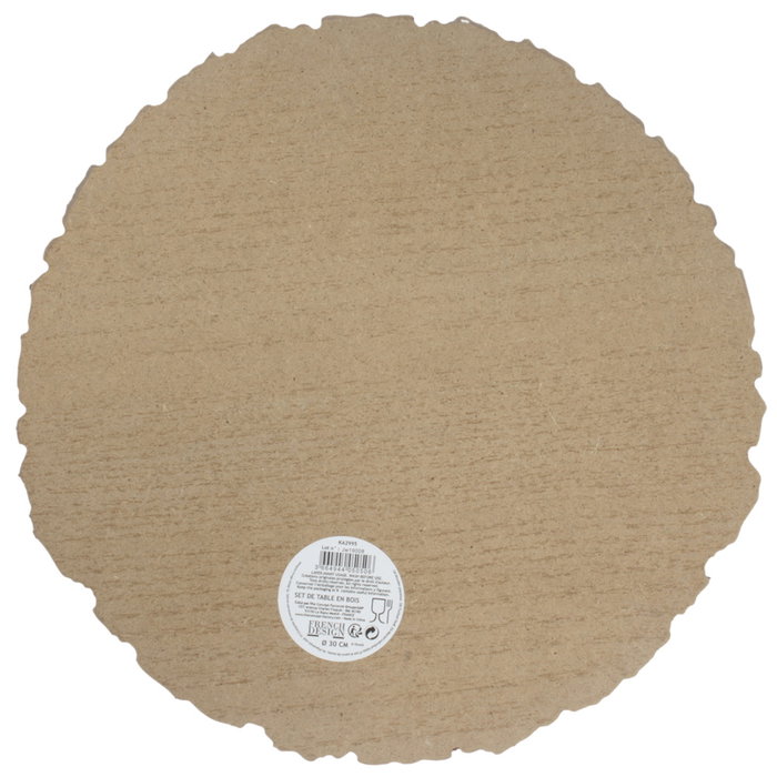 Home Deco Factory Sous-plat individuel en bois 30 cm