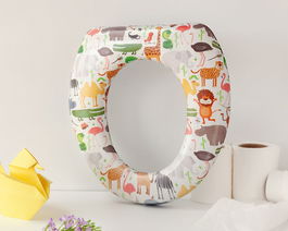 KioKids Réducteur de WC pour Enfants, Siège Réducteur Acolché pour Apprentissage de la Propreté, Multicolor, Dès 12 Mois