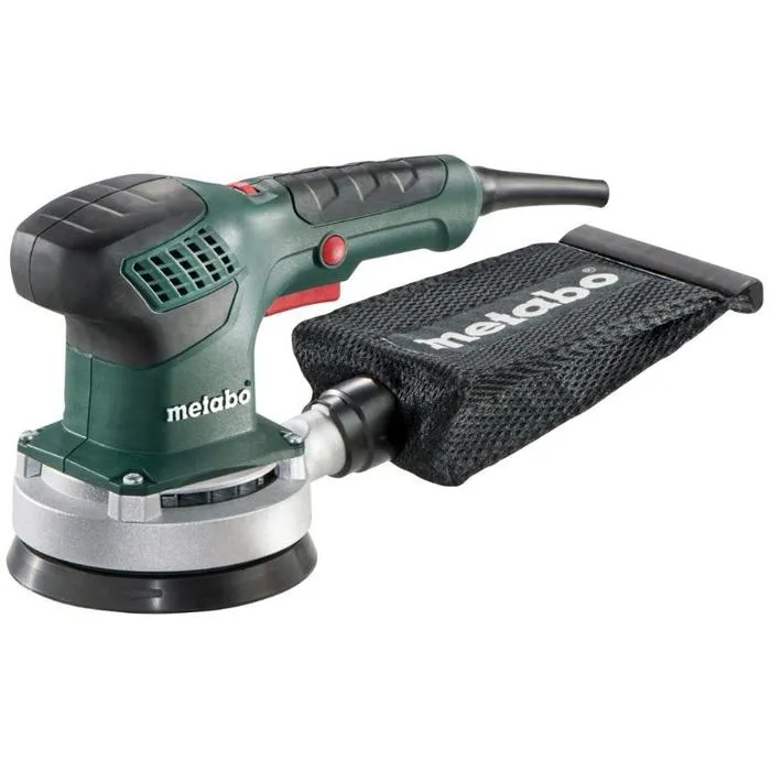 Metabo SXE 3125 Ponceuse excentrique avec plateau Multi-Hole auto-agrippant, clé mâle six pans et sacs à poussière