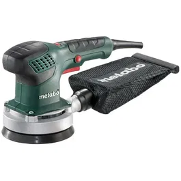 Metabo SXE 3125 Ponceuse excentrique avec plateau Multi-Hole auto-agrippant, clé mâle six pans et sacs à poussière
