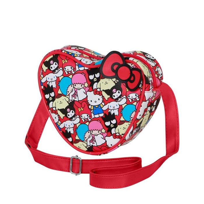 Karactermania - Sac à main en forme de cœur Friends Hello Kitty - Dimensions 10x11,5x5,5 cm