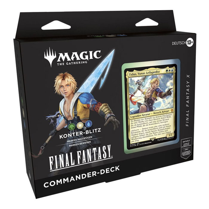 Magic the Gathering Final Fantasy présentoir decks Commander (4) *ALLEMAND*