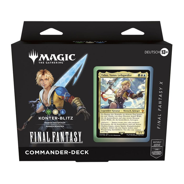 Magic the Gathering Final Fantasy présentoir decks Commander (4) *ALLEMAND*