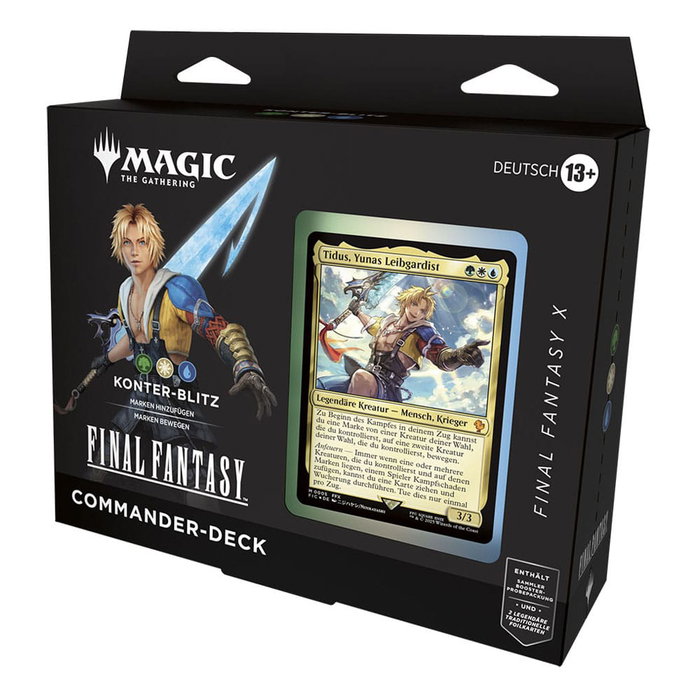 Magic the Gathering Final Fantasy présentoir decks Commander (4) *ALLEMAND*