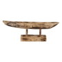 BigBuy Home Centre de Table Beige Bois de Paulownia Poisson 76 x 13 x 26 cm