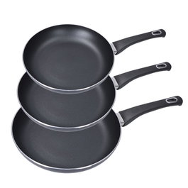 Gourmet Kitchen Set de 3 poêles antiadhésives Basic Line ø20 / ø24 / ø28 cm