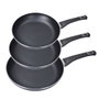Gourmet Kitchen Set de 3 poêles antiadhésives Basic Line ø20 / ø24 / ø28 cm