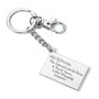 THE CARAT SHOP Porte-clés Carte d'Acceptation Harry Potter en Alliage de Zinc - 93% Zinc 3% Cuivre 4% Aluminium